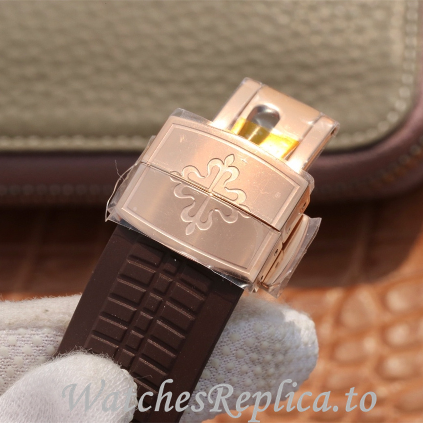 Patek Philippe Replica Aquanaut Rubber strap 40MM - WatchesReplica.is