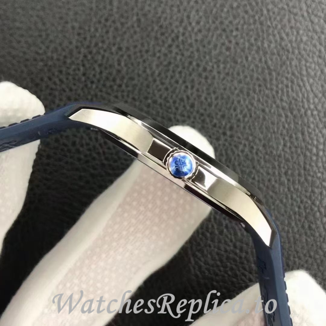 Patek Philippe Replica Aquanaut 5168G Rubber strap 40MM - WatchesReplica.is