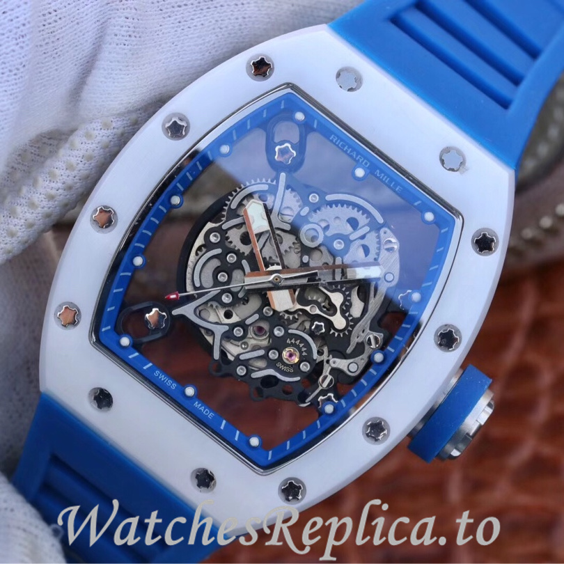 Richard Mille Replica RM055 Rubber strap 50MM - WatchesReplica.is