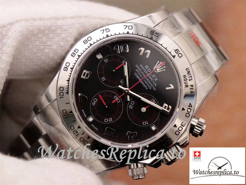 Swiss Rolex Daytona Cosmograph Replica 116509-78599 001 Gray Strap 40MM - WatchesReplica.is