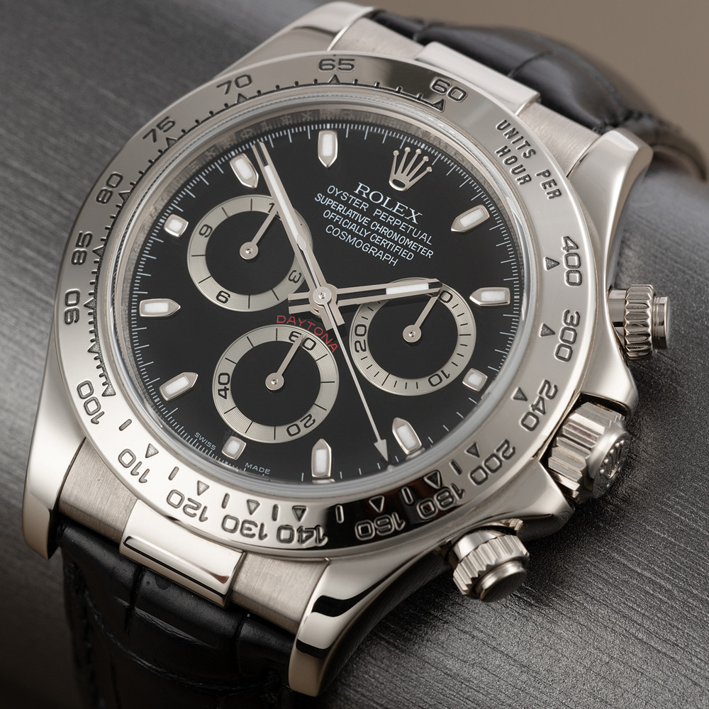 Rolex Daytona Black Dial 116519 - WatchesReplica.is