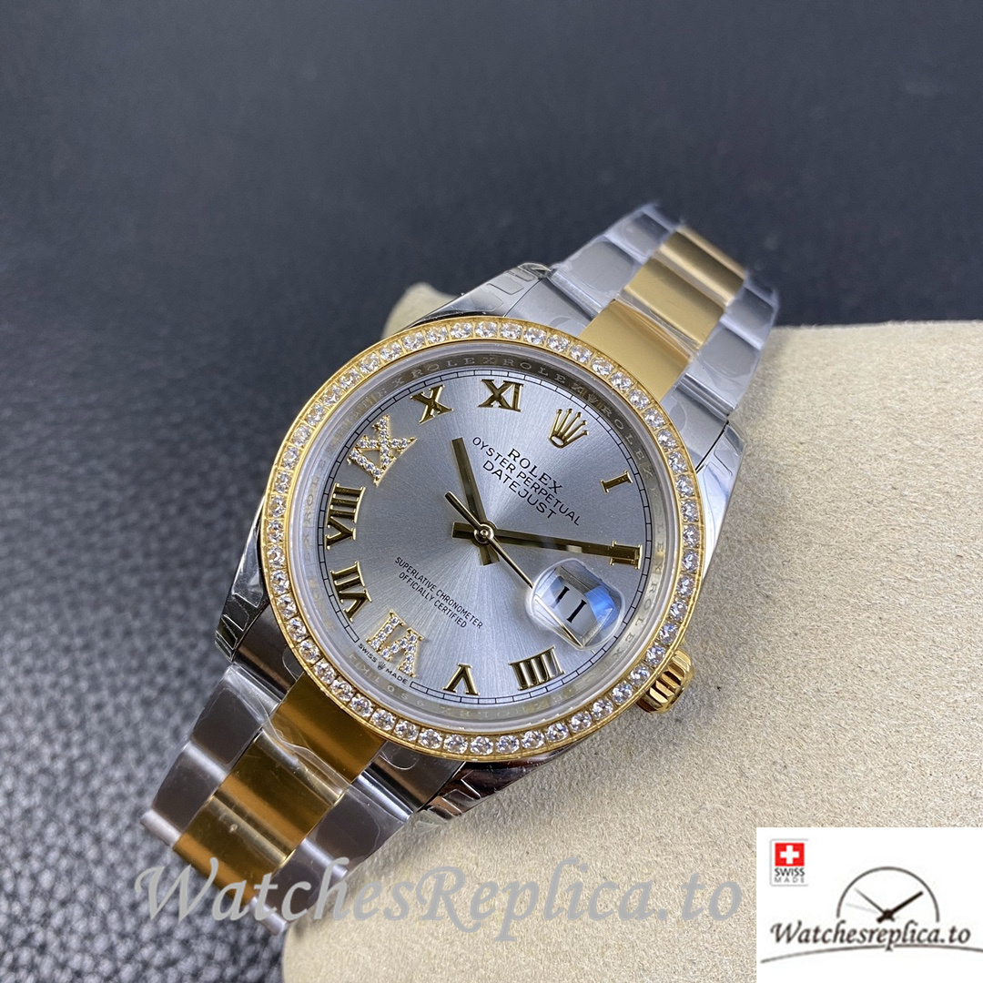 Swiss Rolex Datejust Replica 126233 Stainless steel strap 36MM - WatchesReplica.is