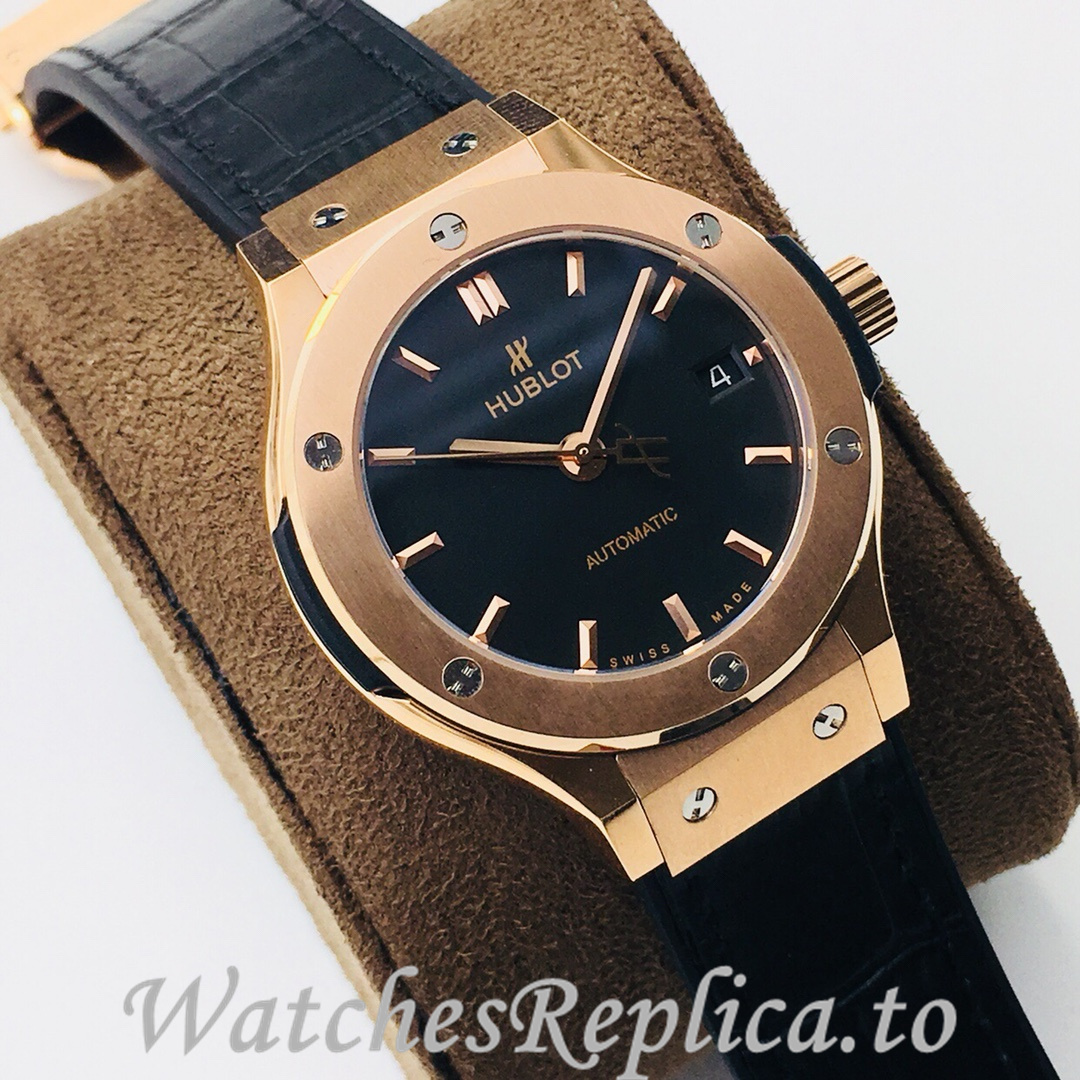 Hublot Replica Classic-Fusion-Series Leather strap 38MM - WatchesReplica.is