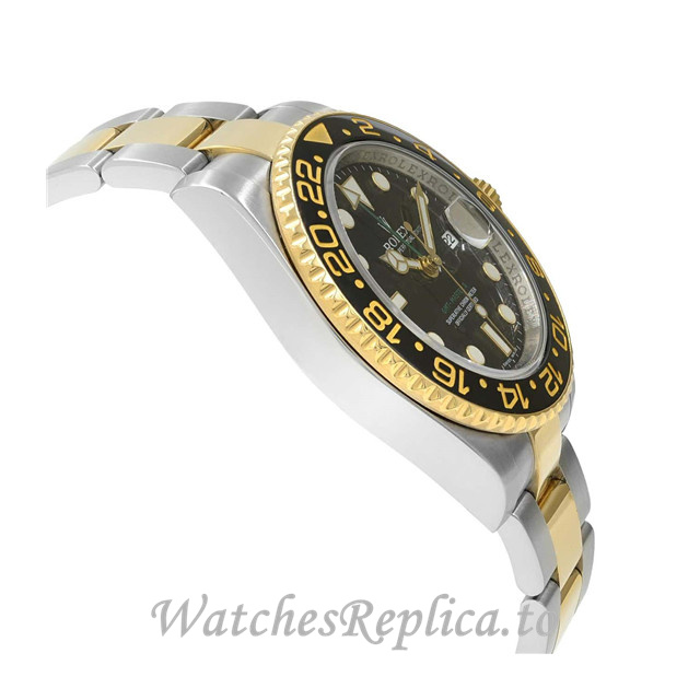 Replica Rolex GMT Master 116713 LN 40MM Stainless steel strap Mens Watch - WatchesReplica.is