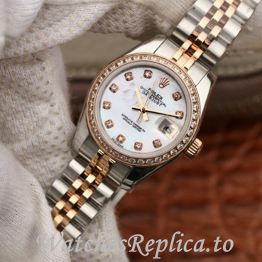 Swiss Rolex Datejust Replica 279381 Stainless steel strap 28MM - WatchesReplica.is