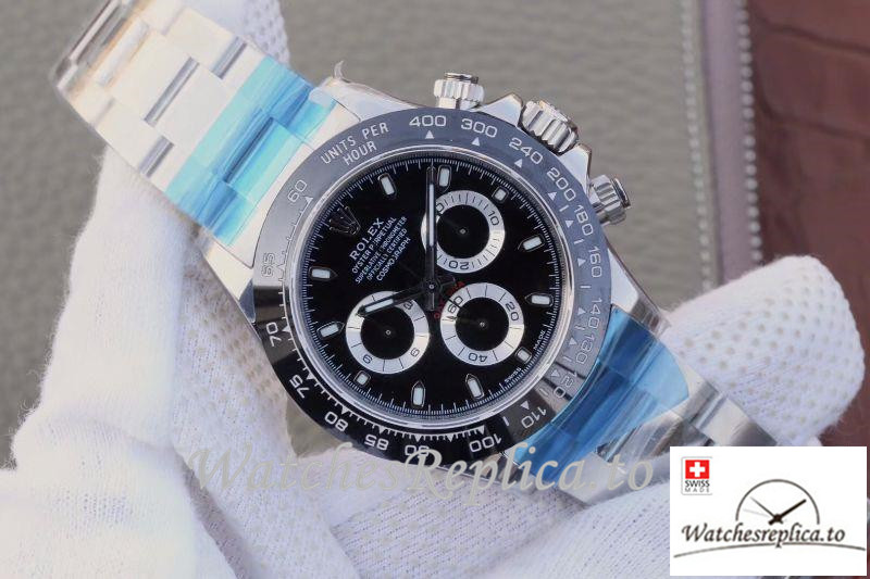 Swiss Rolex Daytona Cosmograph Replica 116500LN Stick Markers 40MM - WatchesReplica.is