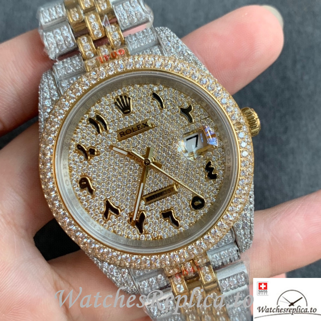 Swiss Rolex Datejust Replica Stainless steel strap 41MM - WatchesReplica.is