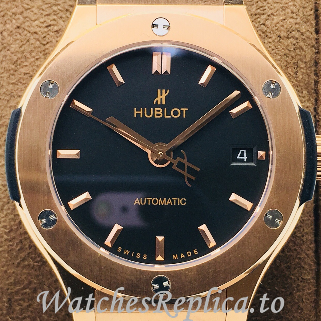 Hublot Replica Classic-Fusion-Series Leather strap 38MM - WatchesReplica.is