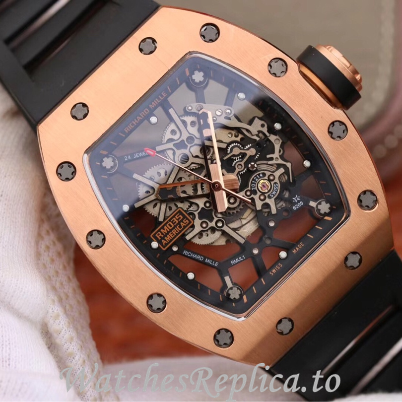 Richard Mille Replica RM035 Rubber strap 50MM - WatchesReplica.is