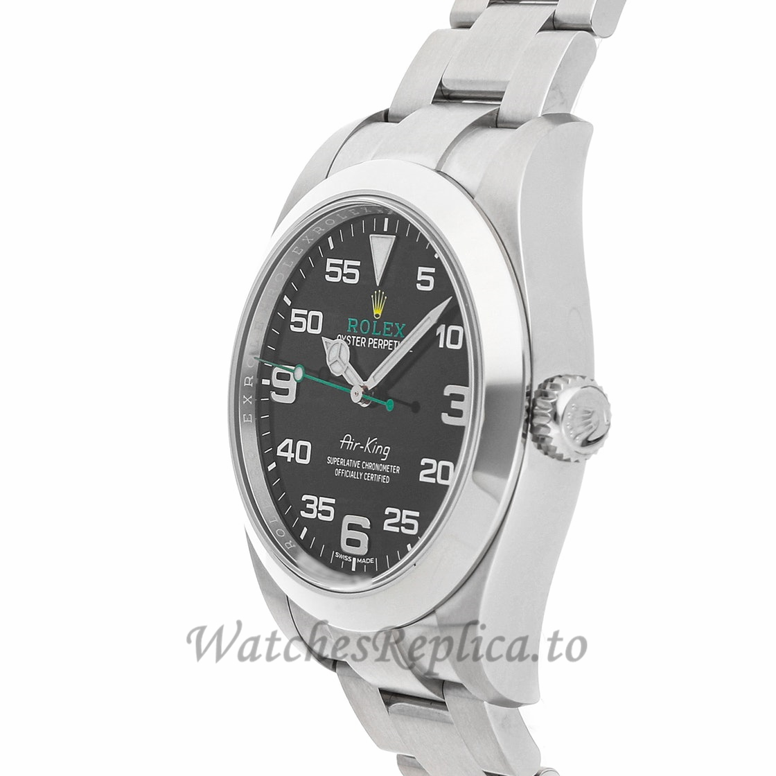 Rolex Replica Air King Black Dial 40mm 116900 - WatchesReplica.is