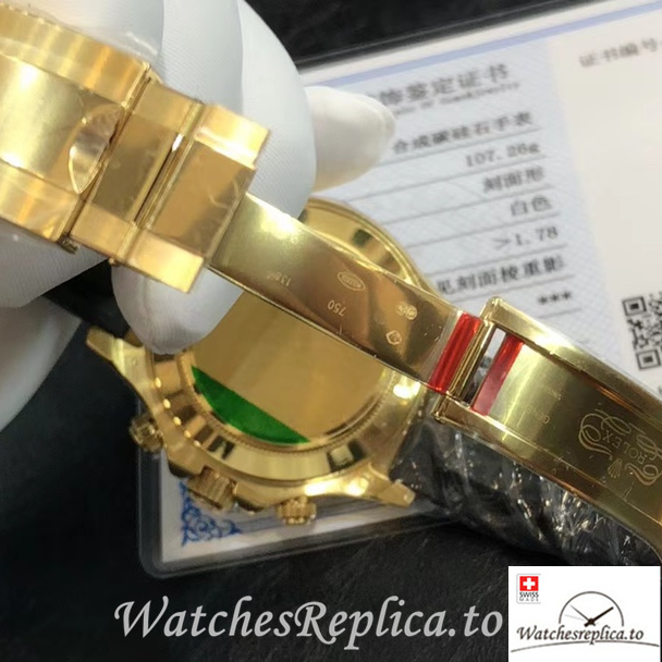 Swiss Rolex Daytona Replica 116588 Rubber strap 40MM - WatchesReplica.is
