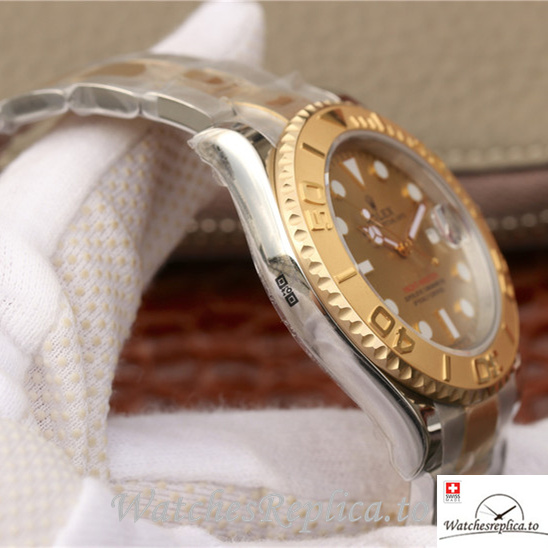 Swiss Rolex Yacht Master 168623-78753 Stainless steel strap 40MM - WatchesReplica.is