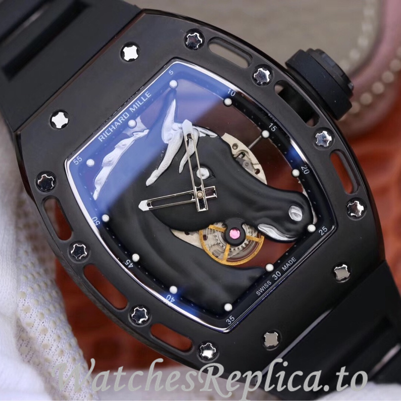 Richard Mille Replica RM52-02 Rubber strap 50MM - WatchesReplica.is