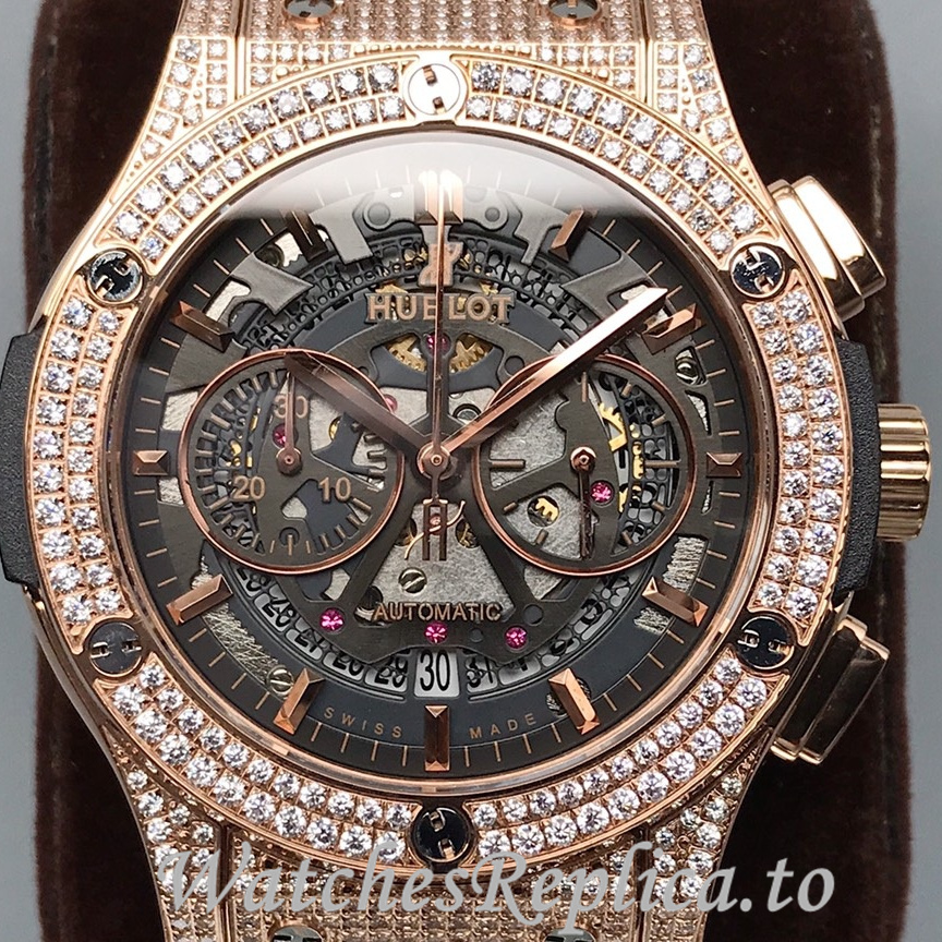 Hublot Replica Classic Fusion Leather strap 45MM - WatchesReplica.is