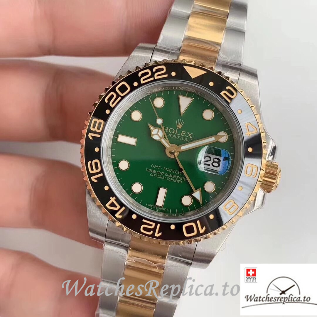 Swiss Rolex GMT-Master Replica 116713 Stainless steel strap 40MM - WatchesReplica.is