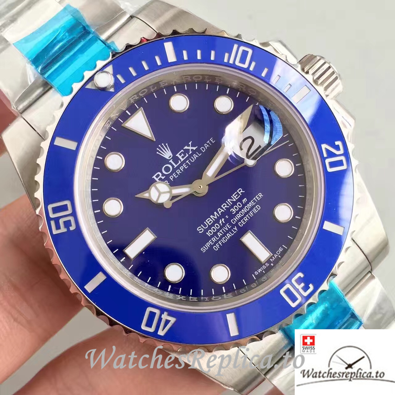 Swiss Rolex Submariner Replica 116610LN Stainless steel strap 40MM - WatchesReplica.is