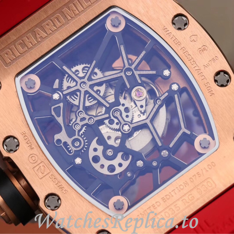 Richard Mille Replica RM035 Rubber strap 50MM - WatchesReplica.is