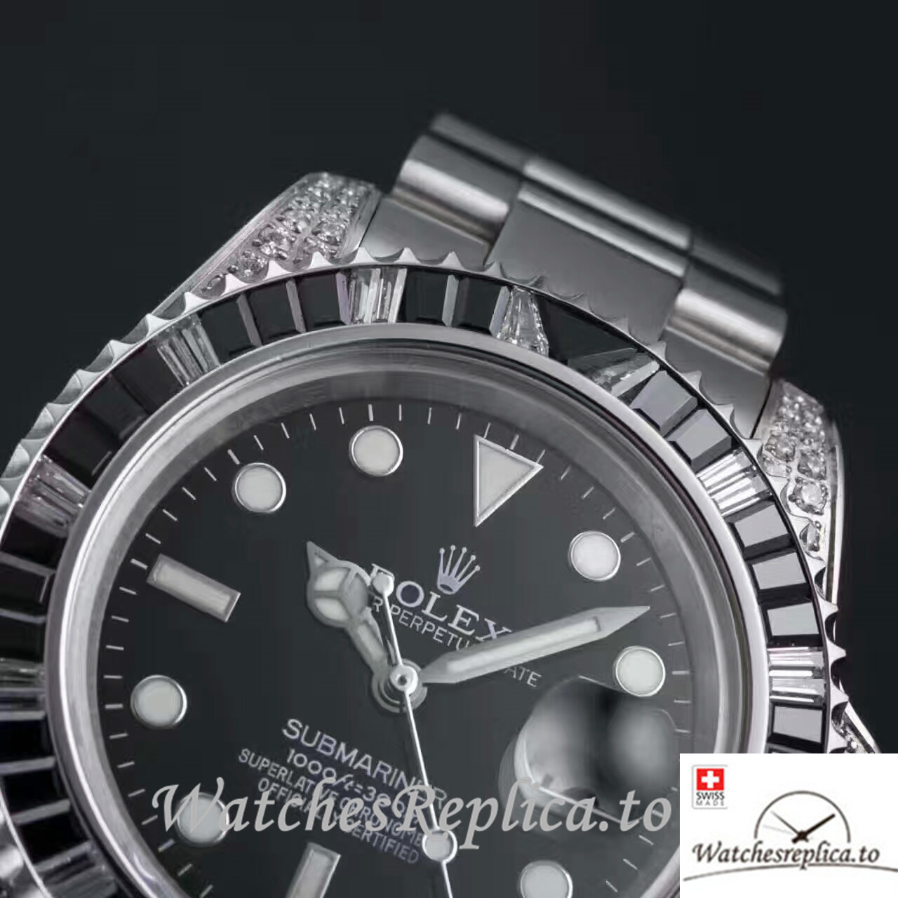 Swiss Rolex Submariner Replica 116610LN Stainless steel strap 40MM - WatchesReplica.is