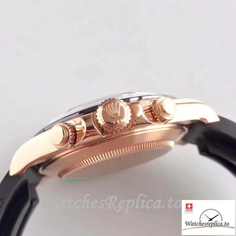Swiss Rolex Daytona Cosmograph Replica 116515LN Number Markers 40MM - WatchesReplica.is
