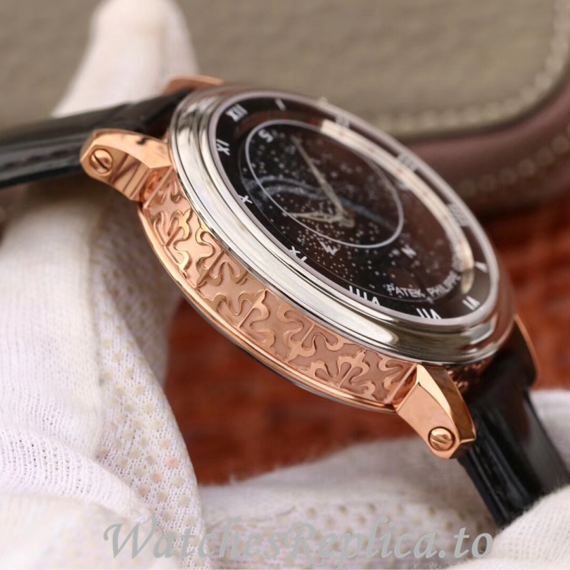 Patek Philippe Replica Complications 5102 Leather strap 43MM - WatchesReplica.is