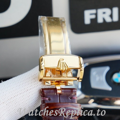 Swiss Rolex Day Date Replica 118139 Leather strap 36MM - WatchesReplica.is