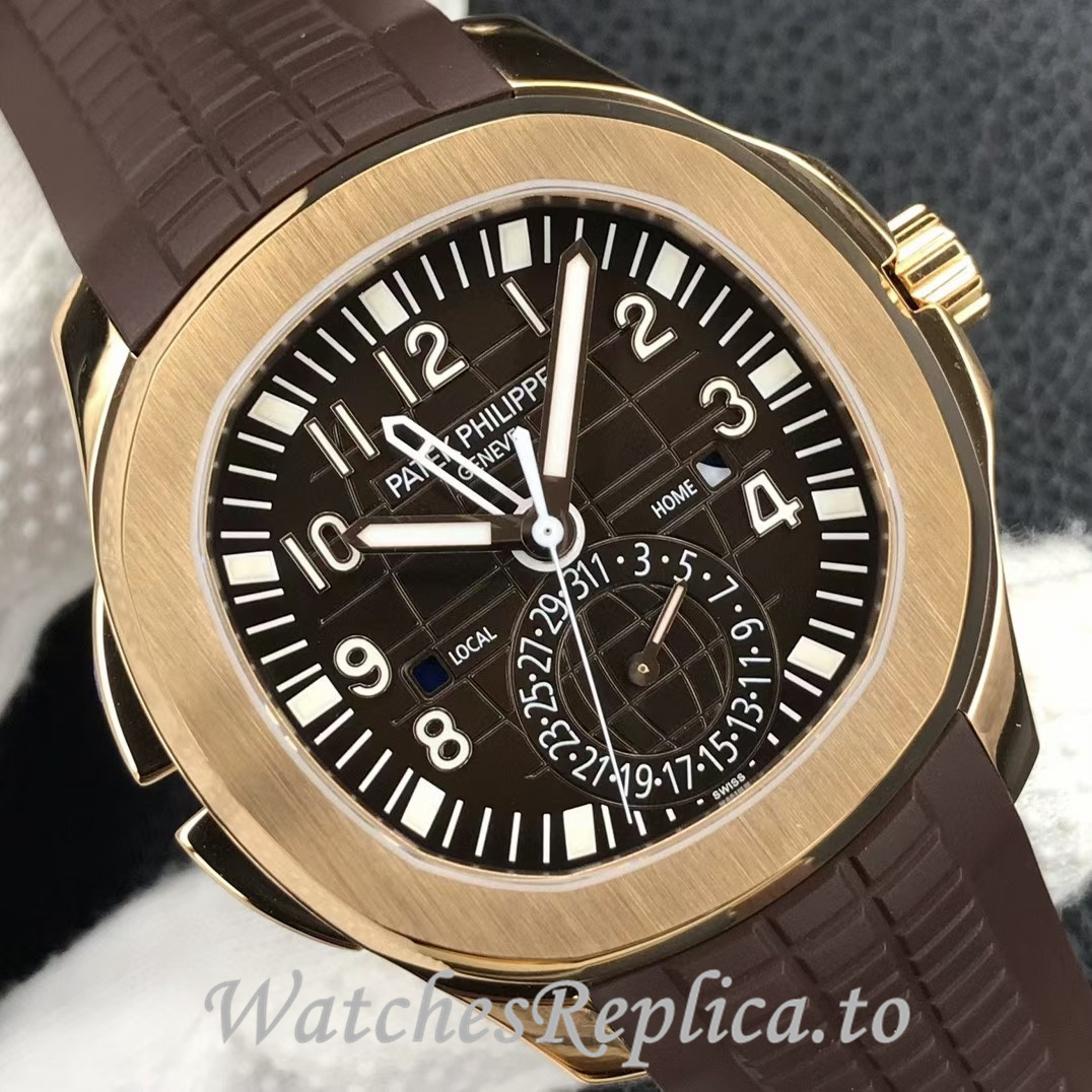 Patek Philippe Replica Aquanaut 5164A-001 Rubber strap 40.8MM - WatchesReplica.is