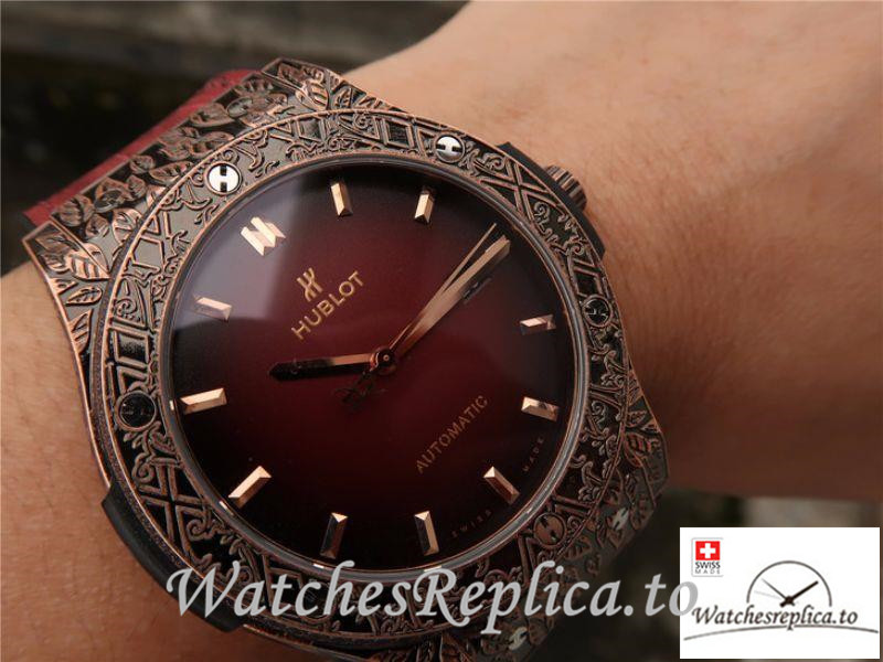 Swiss Hublot Classic Fusion Arturo Fuente Limited Edition Replica 511.OX.6670.LR.OPX17 Red Strap 45M - WatchesReplica.is