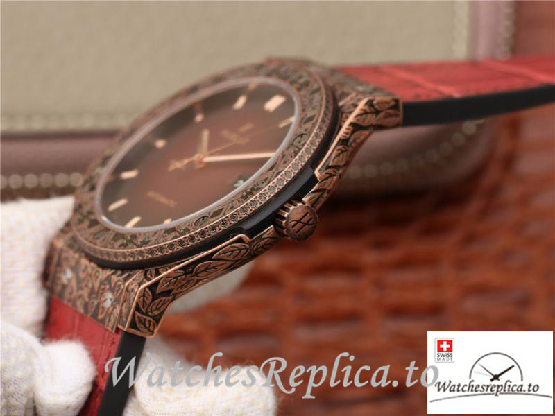 Swiss Hublot Classic Fusion Arturo Fuente Limited Edition Replica 511.OX.6670.LR.OPX17 Red Strap 45M - WatchesReplica.is
