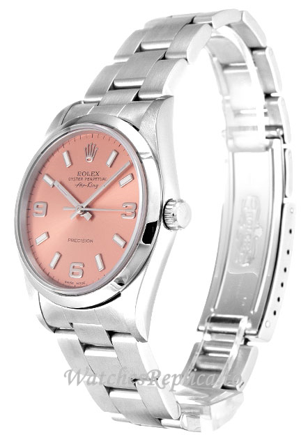 Rolex Air-King Pink Dial 14000 - WatchesReplica.is