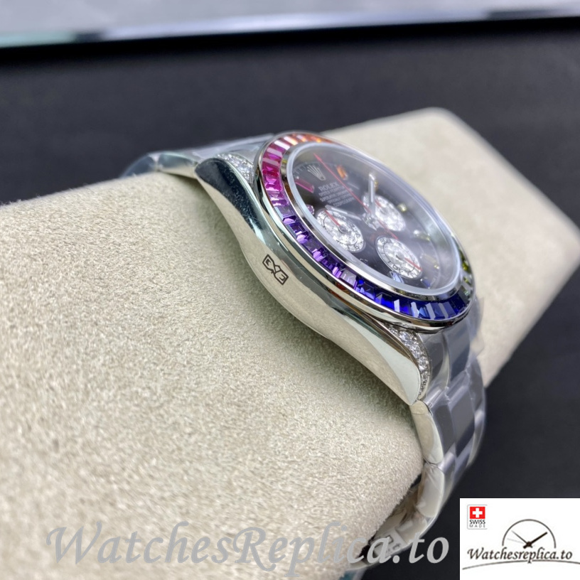 Swiss Rolex Daytona 116598RBOW Replica Stainless steel strap 40MM - WatchesReplica.is