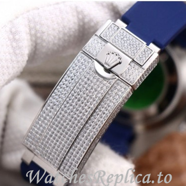 Swiss Rolex Submariner Replica Leather strap 40MM - WatchesReplica.is