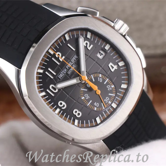 Patek Philippe Replica Aquanaut 5968A-001 Rubber strap 40MM - WatchesReplica.is