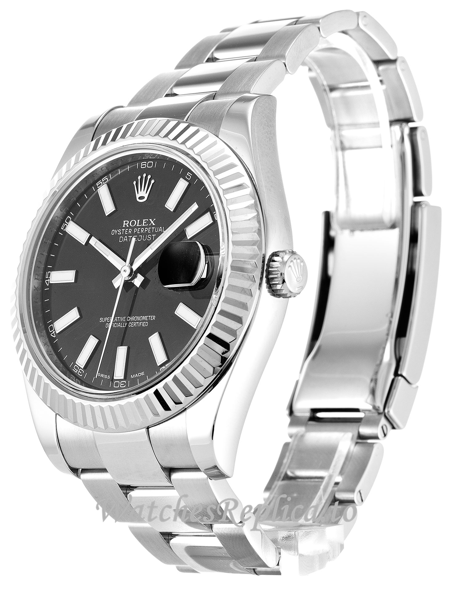 Rolex Datejust II Black Dial 116334 - WatchesReplica.is