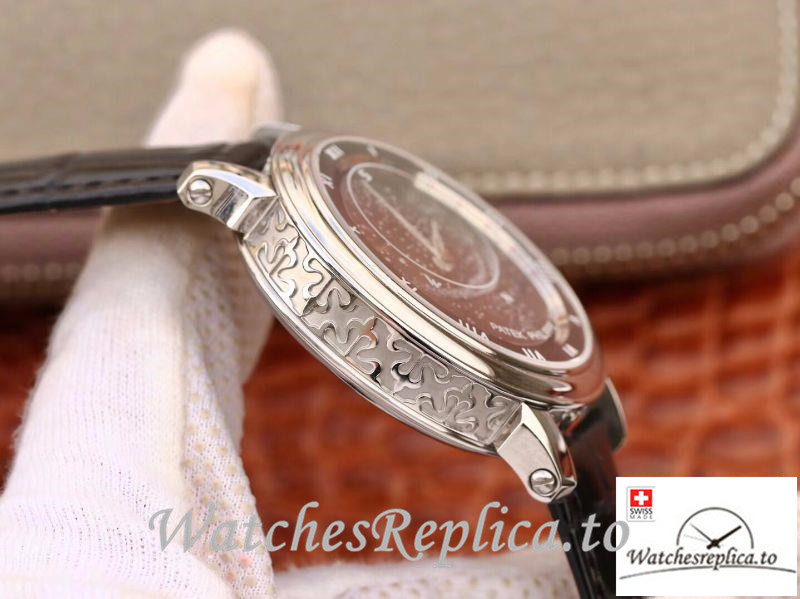 Swiss Patek Philippe Grand Complications Sky Moon Celestial Replica 5102G Black Strap 43MM - WatchesReplica.is