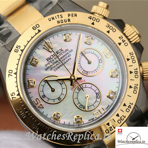 Swiss Rolex Daytona Replica 116598RBOW Stainless steel strap 40MM - WatchesReplica.is