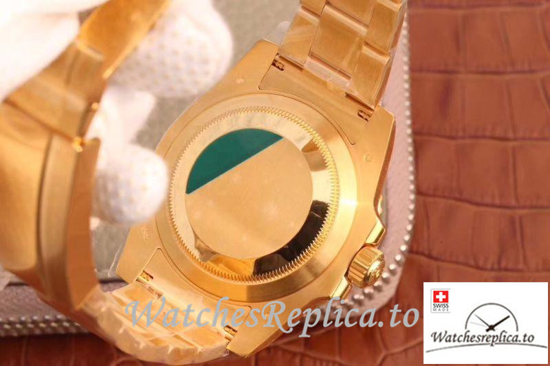 Swiss Rolex Submariner Date Replica 116618LB Gold Strap 40MM - WatchesReplica.is