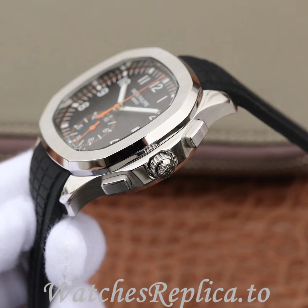 Patek Philippe Replica Aquanaut 5968A-001 Rubber strap 42.2MM - WatchesReplica.is