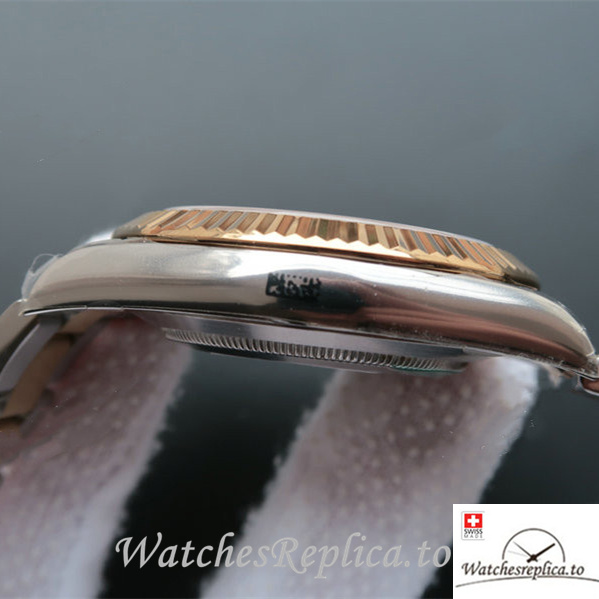 Swiss Rolex Datejust Replica 126333 Stainless steel Gold strap 40MM - WatchesReplica.is