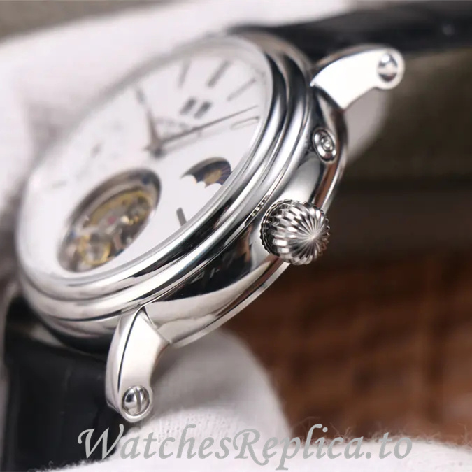 Patek Philippe Replica Complications Leather Rubber strap 42MM - WatchesReplica.is
