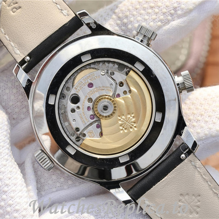 Patek Philippe Replica Calatrava 5524 Leather strap 42MM - WatchesReplica.is