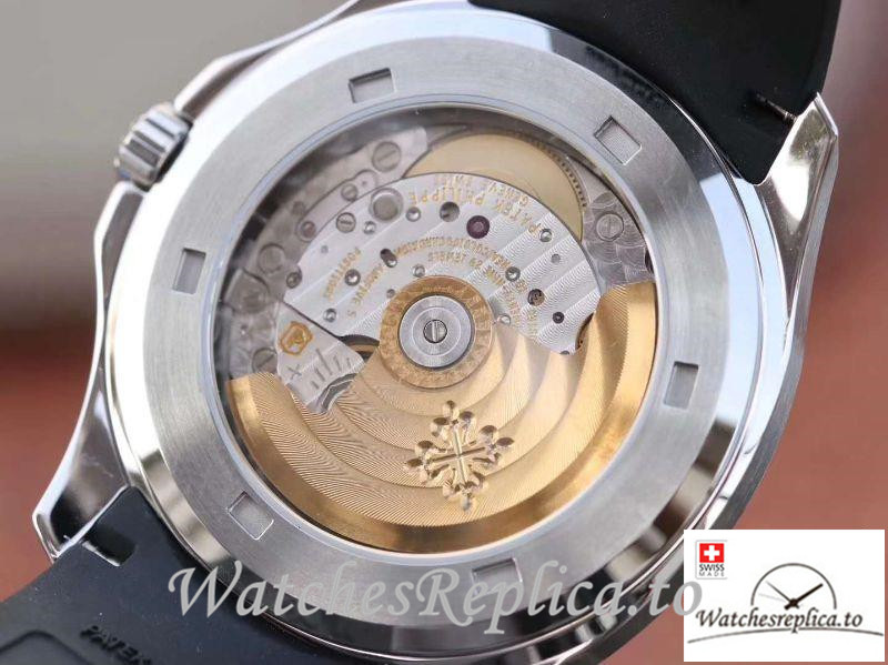 Swiss Patek Philippe Aquanaut Jumbo Replica 5167A-001 Black Strap 40MM - WatchesReplica.is