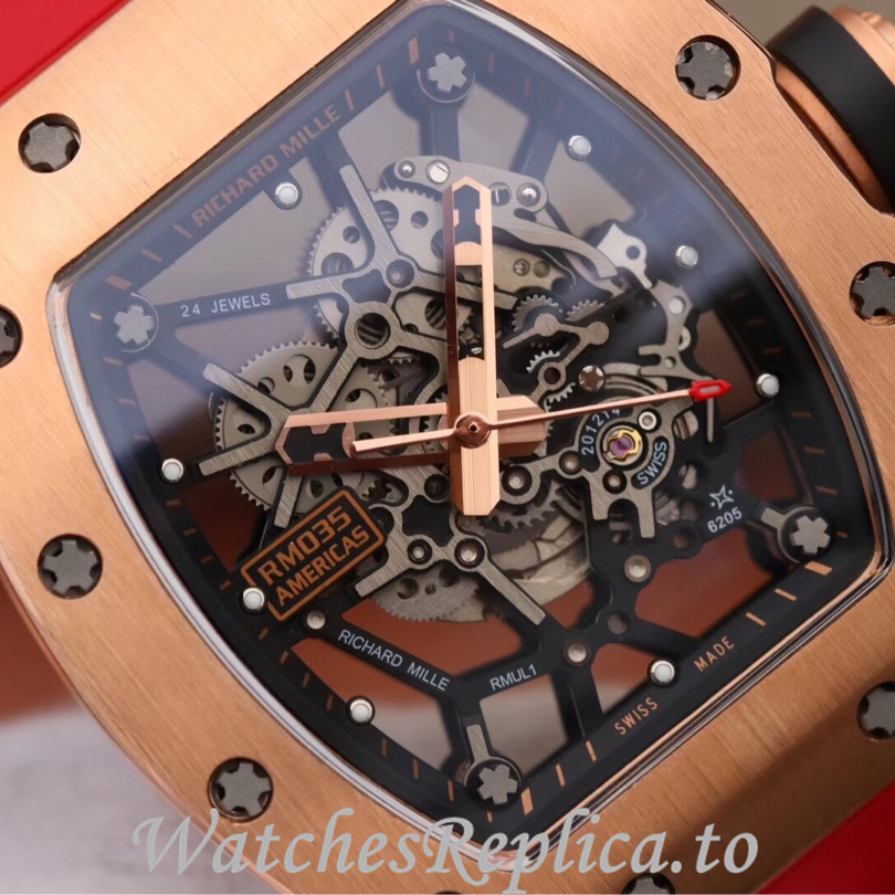 Richard Mille Replica RM035 Rubber strap 50MM - WatchesReplica.is