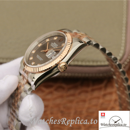 Swiss Rolex Datejust Replica 116231-0100 Stainless steel strap 36MM - WatchesReplica.is