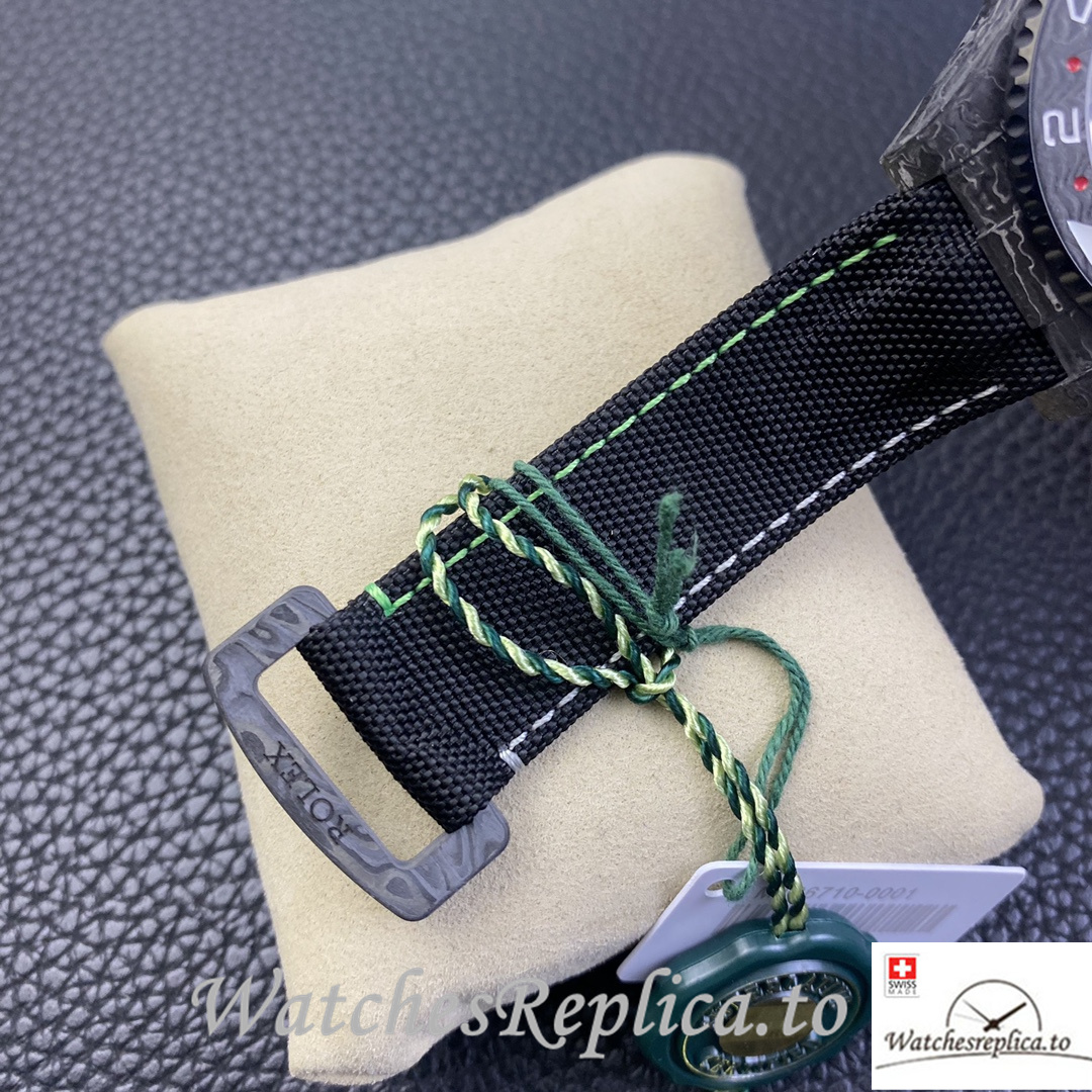 Swiss Rolex GMT Master Electro Carbon Carbon fiber strap 40MM - WatchesReplica.is