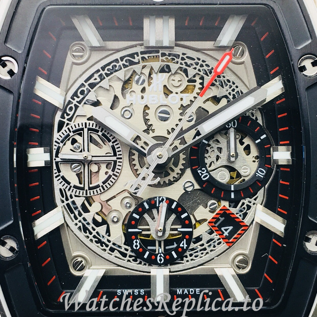 Hublot Replica SPIRIT OF BIG BANG Leather strap 42MM - WatchesReplica.is