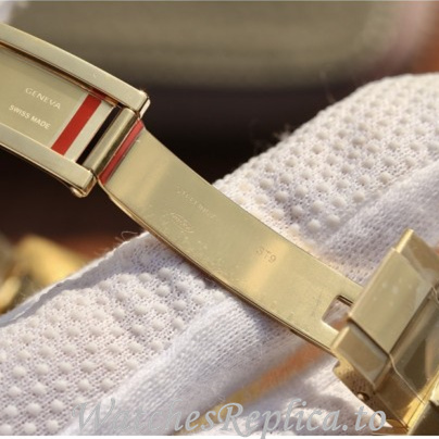 Swiss Rolex Submariner Replica 116610 Yellow Gold strap 40MM - WatchesReplica.is