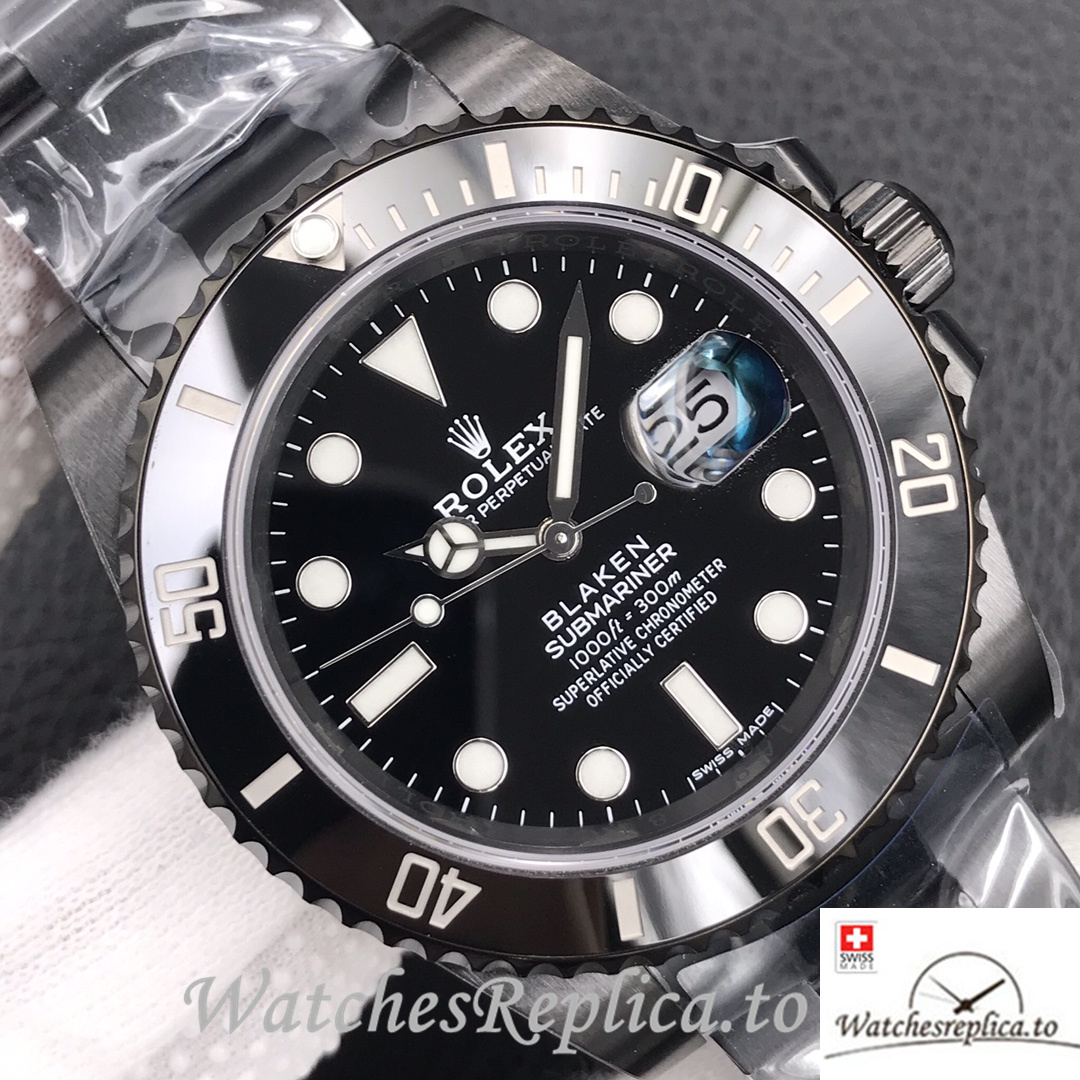 Swiss Rolex Submariner Replica 116610LN Stainless steel strap 40MM - WatchesReplica.is