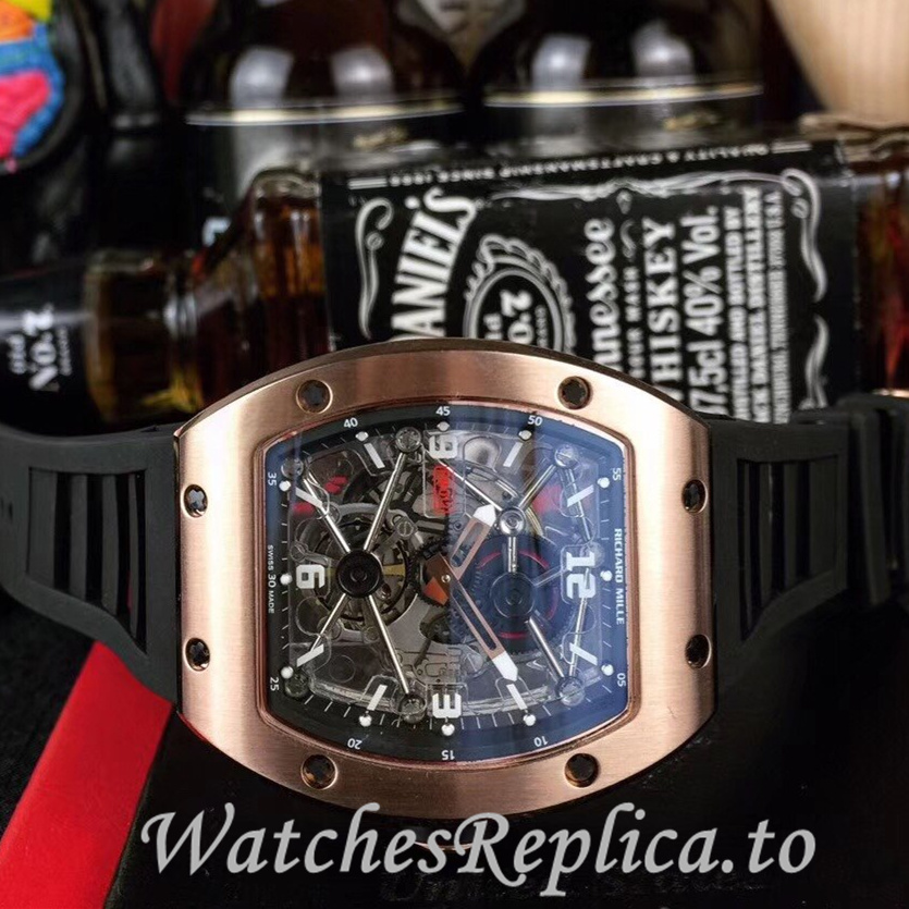 Richard Mille Replica RM012 Rubber strap 50MM - WatchesReplica.is