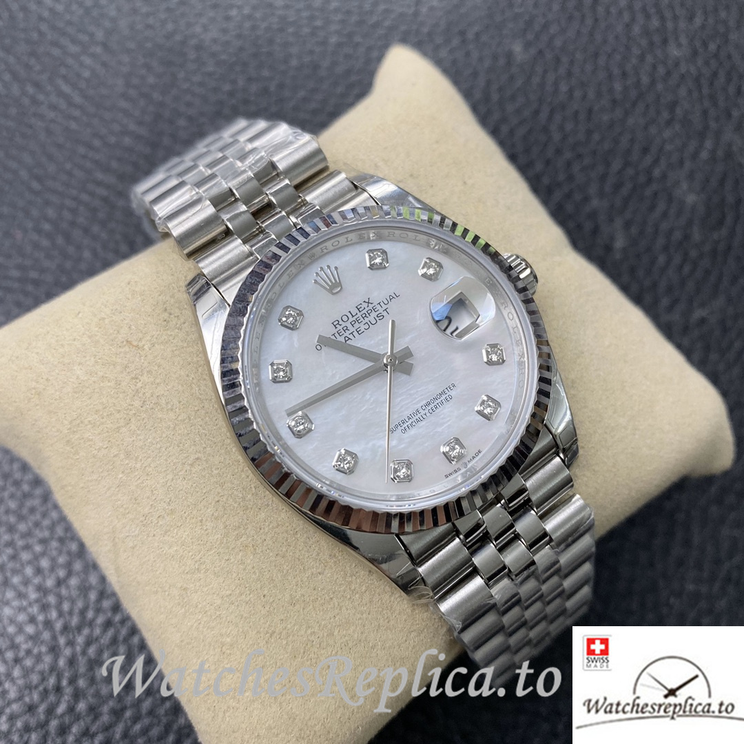 Swiss Rolex Datejust Replica 126233 Stainless steel strap 36MM - WatchesReplica.is