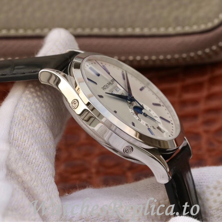 Patek Philippe Replica Complications 5396 Leather strap 38.5MM - WatchesReplica.is